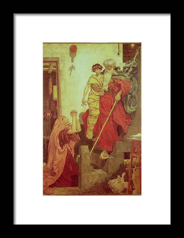 Beard Framed Print featuring the photograph Elijah Restoring The Widows Son, 1868 by Ford Madox Brown
