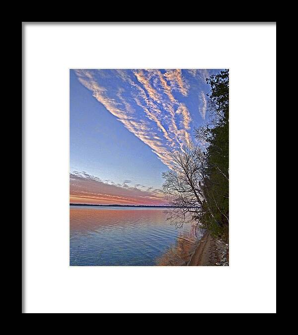 Sunset Framed Print featuring the photograph Elk Lake Sunset by Dean Ginther