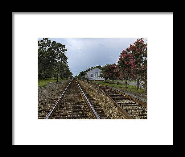 Ellenboro Framed Print featuring the photograph Ellenboro Depot by Kevin Senter