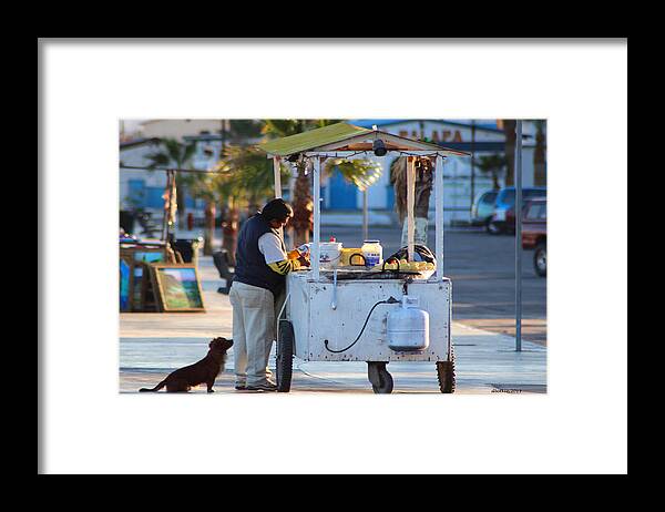 Village Framed Print featuring the photograph Elote by Dick Botkin