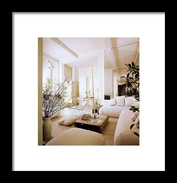 Interior Framed Print featuring the photograph Elsa Peretti's Living Room by Horst P. Horst