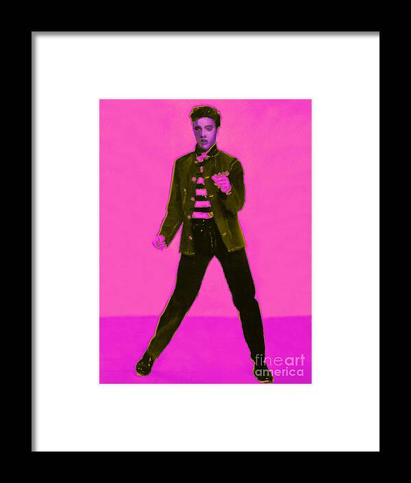 Wingsdomain Framed Print featuring the photograph Elvis is In The House 20130215m88 by Wingsdomain Art and Photography