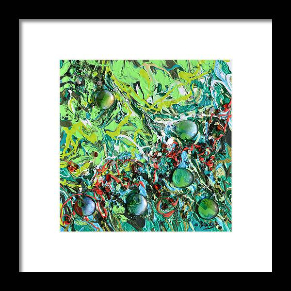 Emerald Framed Print featuring the mixed media Emerald Isle by Donna Blackhall