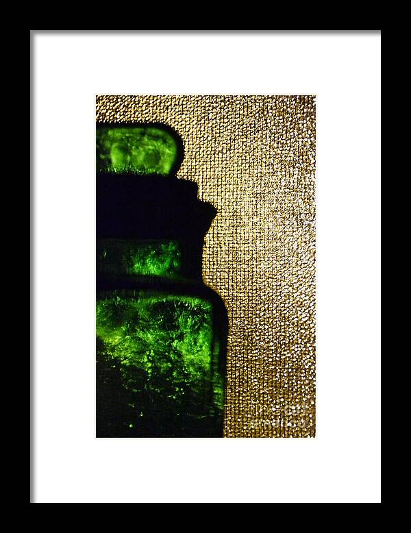Emerald Jar Framed Print featuring the photograph Emerald Jar by Darla Wood