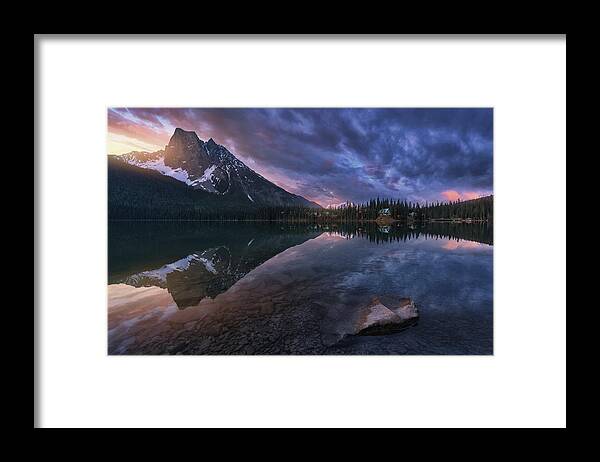 Canada Framed Print featuring the photograph Emerald Light. by Juan Pablo De