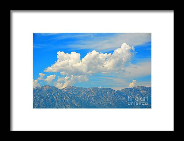 Nevada Framed Print featuring the photograph Emerging Thunder Clouds by Debra Thompson