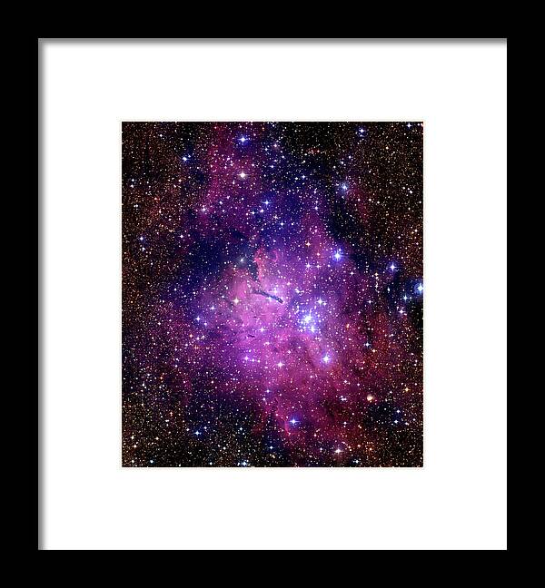Ngc 6823 Framed Print featuring the photograph Emission Nebula Ngc 6820 by Canada-france-hawaii Telescope/jean-charles Cuillandre/science Photo Library