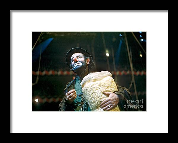 Clown Framed Print featuring the photograph Emmett Kelly, Clown by Robert Isear