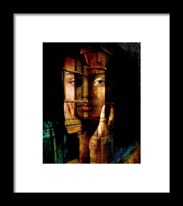 Female Framed Print featuring the photograph Emotional Boundaries by Jodie Marie Anne Richardson Traugott     aka jm-ART
