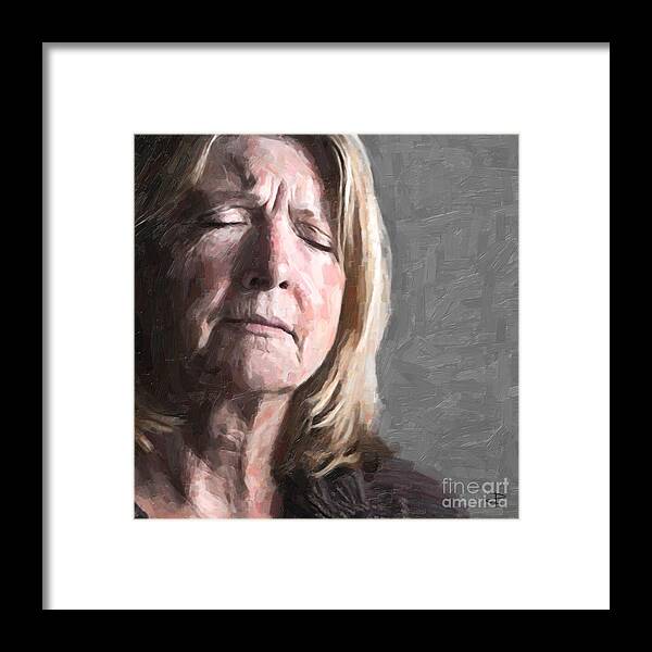 Figurative Framed Print featuring the painting Empathy by Paul Davenport