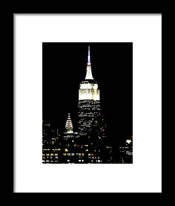 Empire State Building Framed Print featuring the photograph Empire State Building by Dark Whimsy