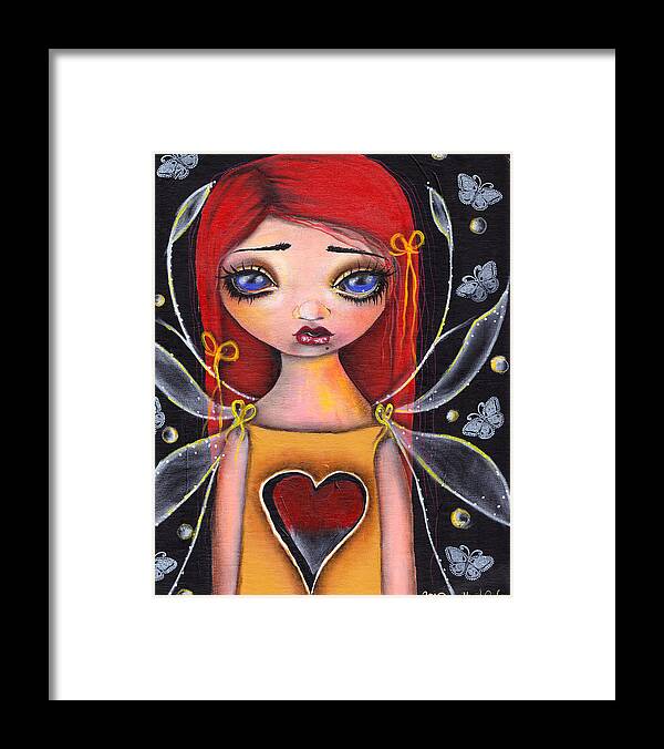 Abril Framed Print featuring the painting Emptiness by Abril Andrade