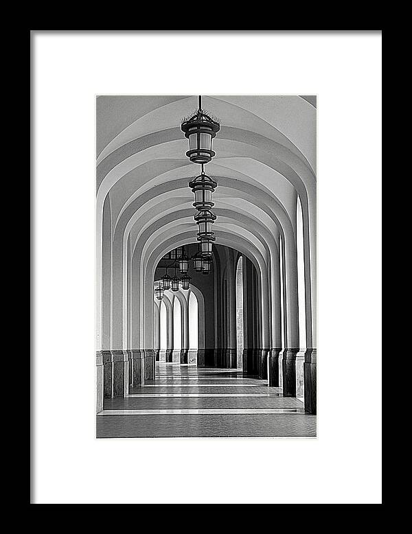 Arch Framed Print featuring the photograph Empty Road by Getty Contibu