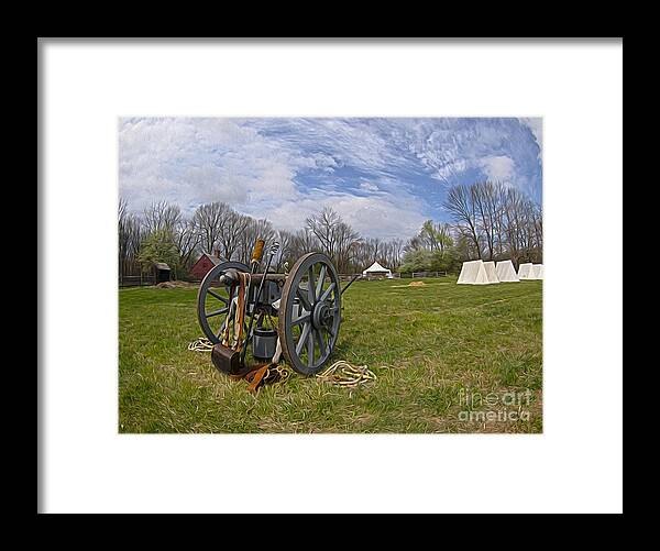 Encampment Framed Print featuring the photograph Encampment at Jockey Hollow by Mark Miller
