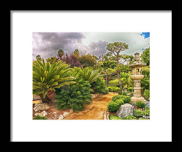 Hdr Framed Print featuring the photograph Enchanted Garden 1 by David Doucot