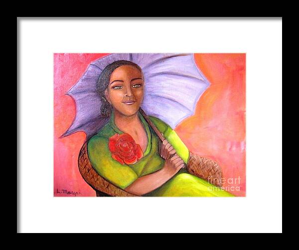 Rose Framed Print featuring the painting Enchanted Rose by Laurie Morgan