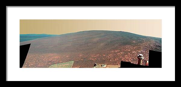 Nobody Framed Print featuring the photograph Endeavour Crater by Nasa/jpl-caltech/cornell/asu