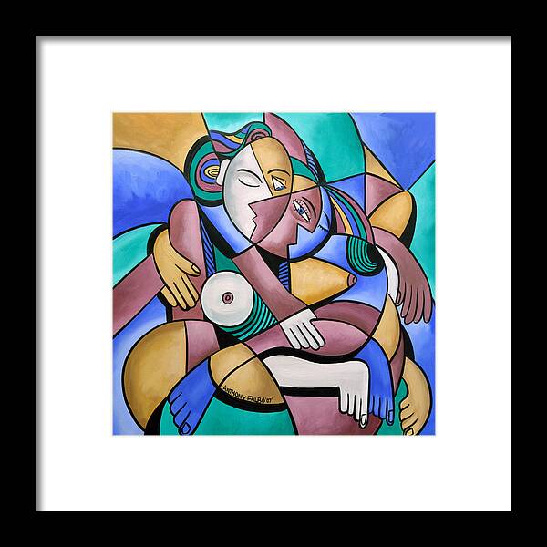 Endless Love Framed Print featuring the painting Endless Love by Anthony Falbo