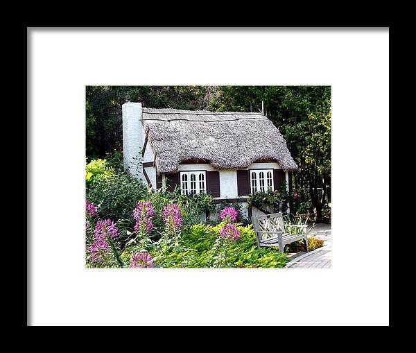 Summer Framed Print featuring the photograph English Gardens Repose by Larry Trupp