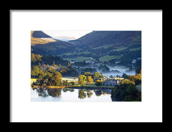 Scenics Framed Print featuring the photograph English Lake District: Grasmere sunrise by 221a