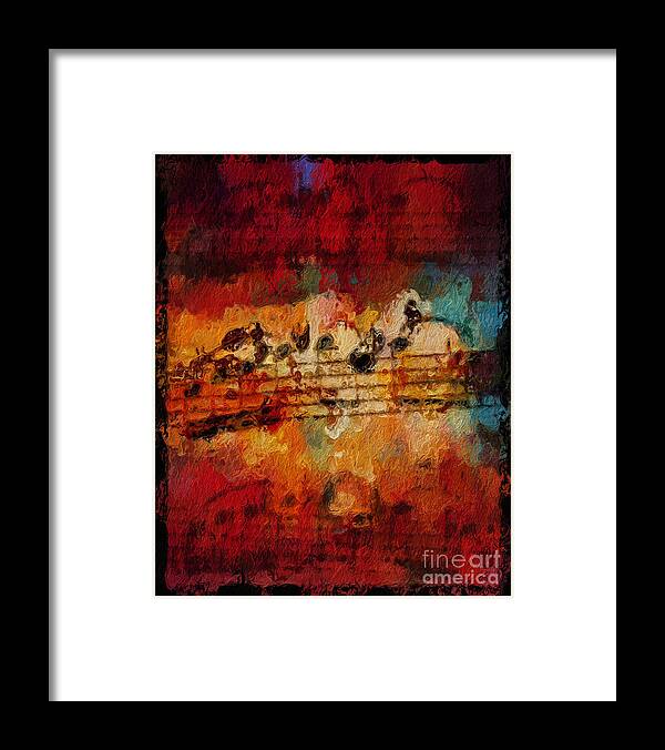 Music Framed Print featuring the digital art Engulfed by Lon Chaffin