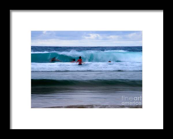 Men Framed Print featuring the photograph Enjoy The Ocean 2 by Hannes Cmarits