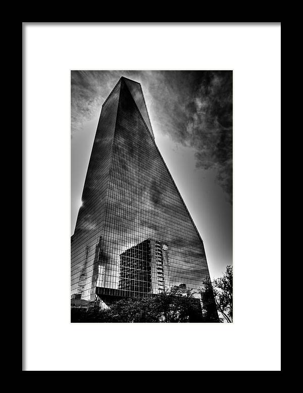 Fountain Plaza Framed Print featuring the photograph Enormous by Mark Alder
