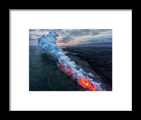 Steam Framed Print featuring the photograph Entrance Of The Hell by Xiaoxiaoliu