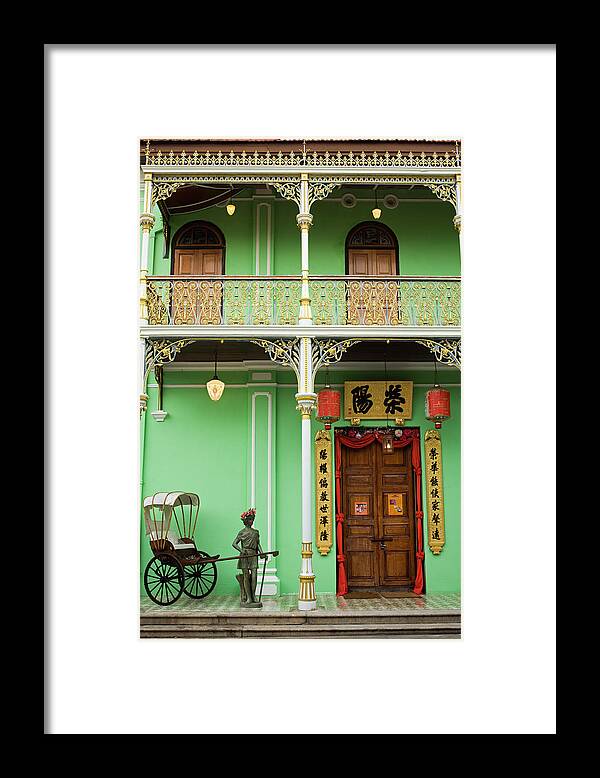 Arch Framed Print featuring the photograph Entrance To Baba Nonya Style Pinang by Anders Blomqvist