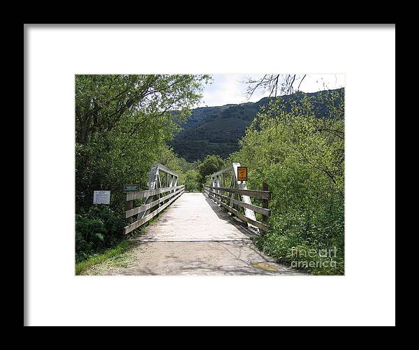 Garland Ranch Park Framed Print featuring the photograph Entrance to Garland Park by James B Toy