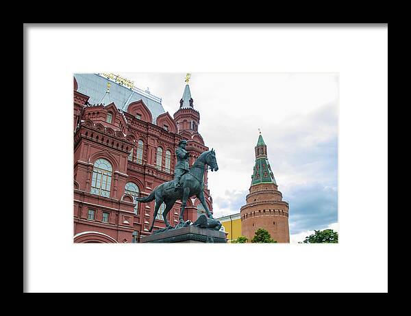 Red Square Moscow Framed Print featuring the photograph Entry to Red Square - Moscow Russia by Jon Berghoff