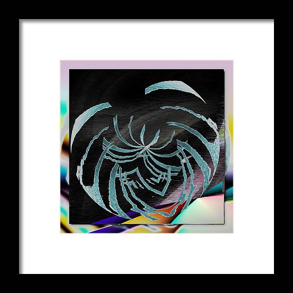 Abstract Framed Print featuring the digital art Enveloped 9 by Tim Allen