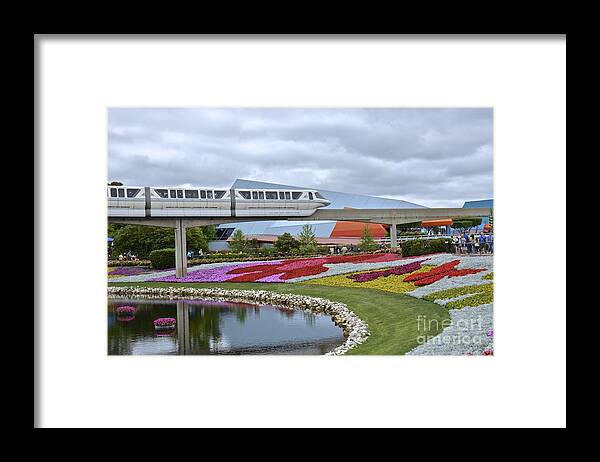 Epcot. Flower Framed Print featuring the photograph Epcot Flower and Garden Festival by Carol Bradley