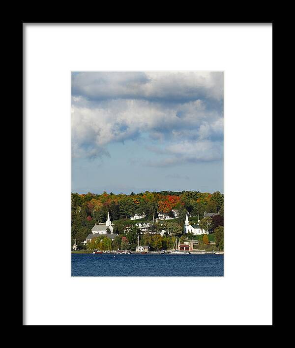 Ephraim Framed Print featuring the photograph Ephraim Wisconsin in the Fall by David T Wilkinson