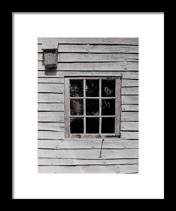 Ephrata Cloisters Framed Print featuring the photograph Ephrata Cloisters Window by Jacqueline M Lewis