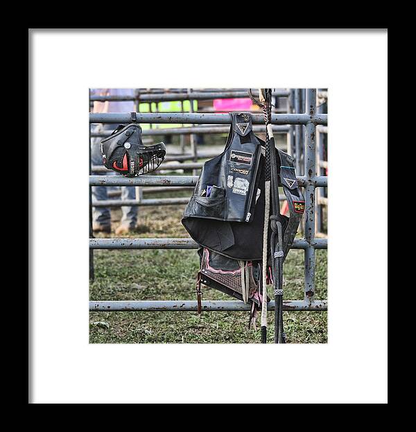 Rodeo Framed Print featuring the photograph Equipment by Denise Romano