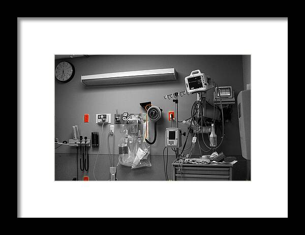 Medical Framed Print featuring the photograph ER Visit by David Yocum