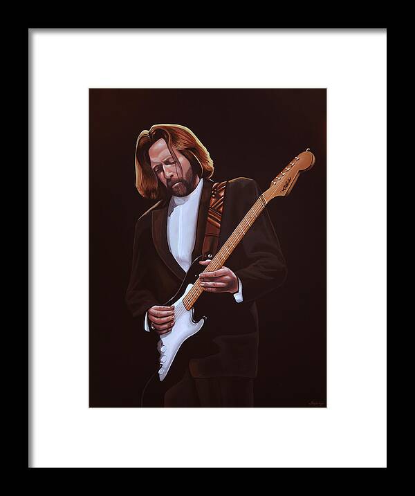 Eric Clapton Framed Print featuring the painting Eric Clapton Painting by Paul Meijering