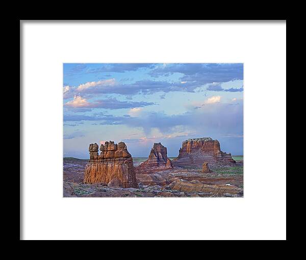 00176013 Framed Print featuring the photograph Eroded Buttes Bryce Canyon NP by Tim Fitzharris