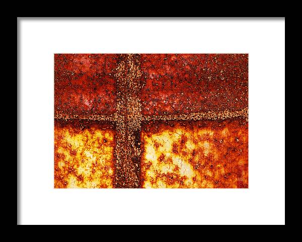 Rusting Framed Print featuring the photograph Erosion by Wendy Wilton