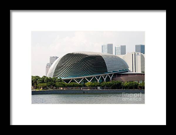 Singapore Framed Print featuring the photograph Esplanade Theatres 02 by Rick Piper Photography
