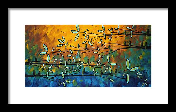 Art Framed Print featuring the painting Essence of Life by MADART by Megan Aroon