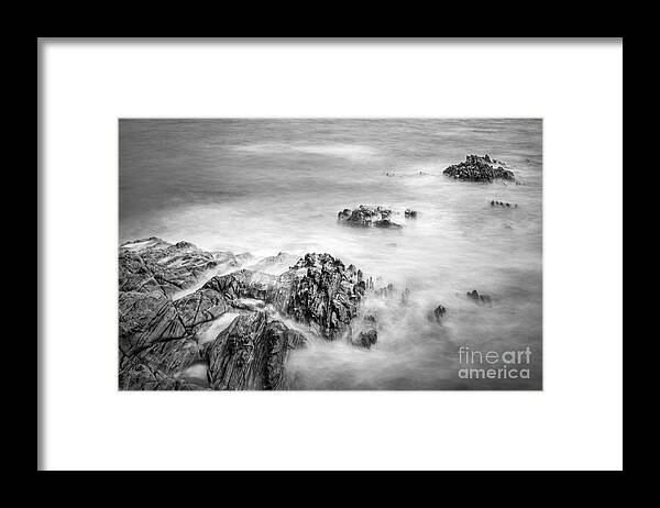 Estacas Framed Print featuring the photograph Estacas Beach Galicia Spain by Pablo Avanzini