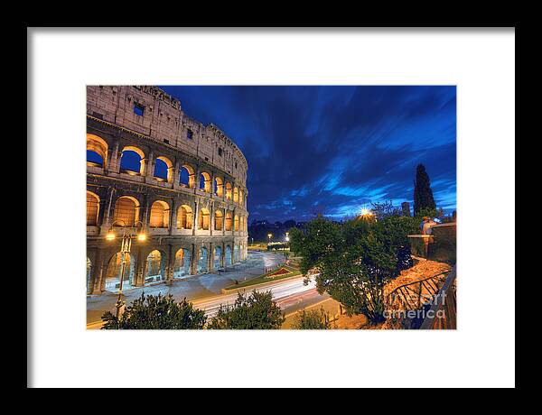 Blue Hour Framed Print featuring the photograph Eternal Blue Hour by Marco Crupi