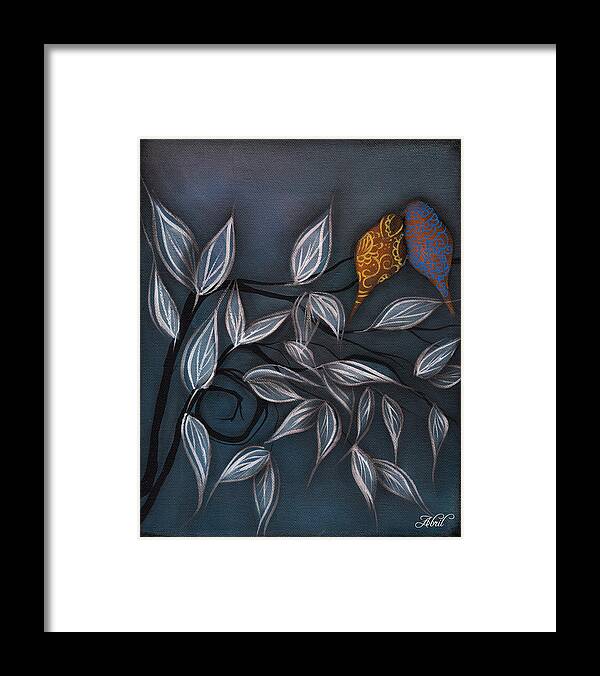 Whimsical Tree Framed Print featuring the painting Eternal Love by Abril Andrade