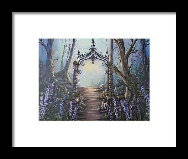 Arch Framed Print featuring the painting Eternity Arch by Krystyna Spink