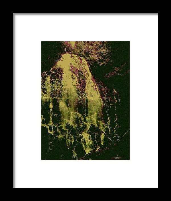 Ramona Falls Framed Print featuring the photograph Ethereal Flow by Laureen Murtha Menzl