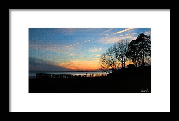Evening Blues Framed Print featuring the photograph Evening Blues by Ola Allen