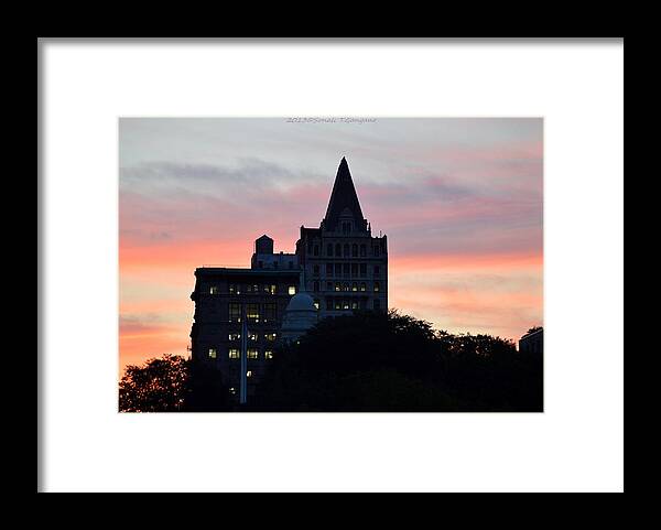 Evening Framed Print featuring the photograph Evening in New York by Sonali Gangane