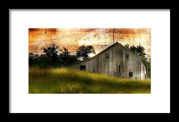 Landscape Framed Print featuring the photograph Evening Light over Taylor Farm by Virginia Folkman